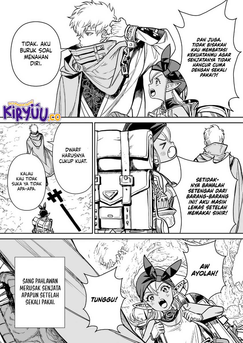 Abandoned: The Hero Who’s So Strong He Breaks Every Weapon, and the Elf Weaponsmith Chapter 2 - halaman 27