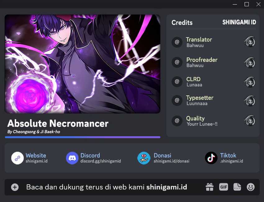 Absolute Necromancer Chapter 80 - halaman 1