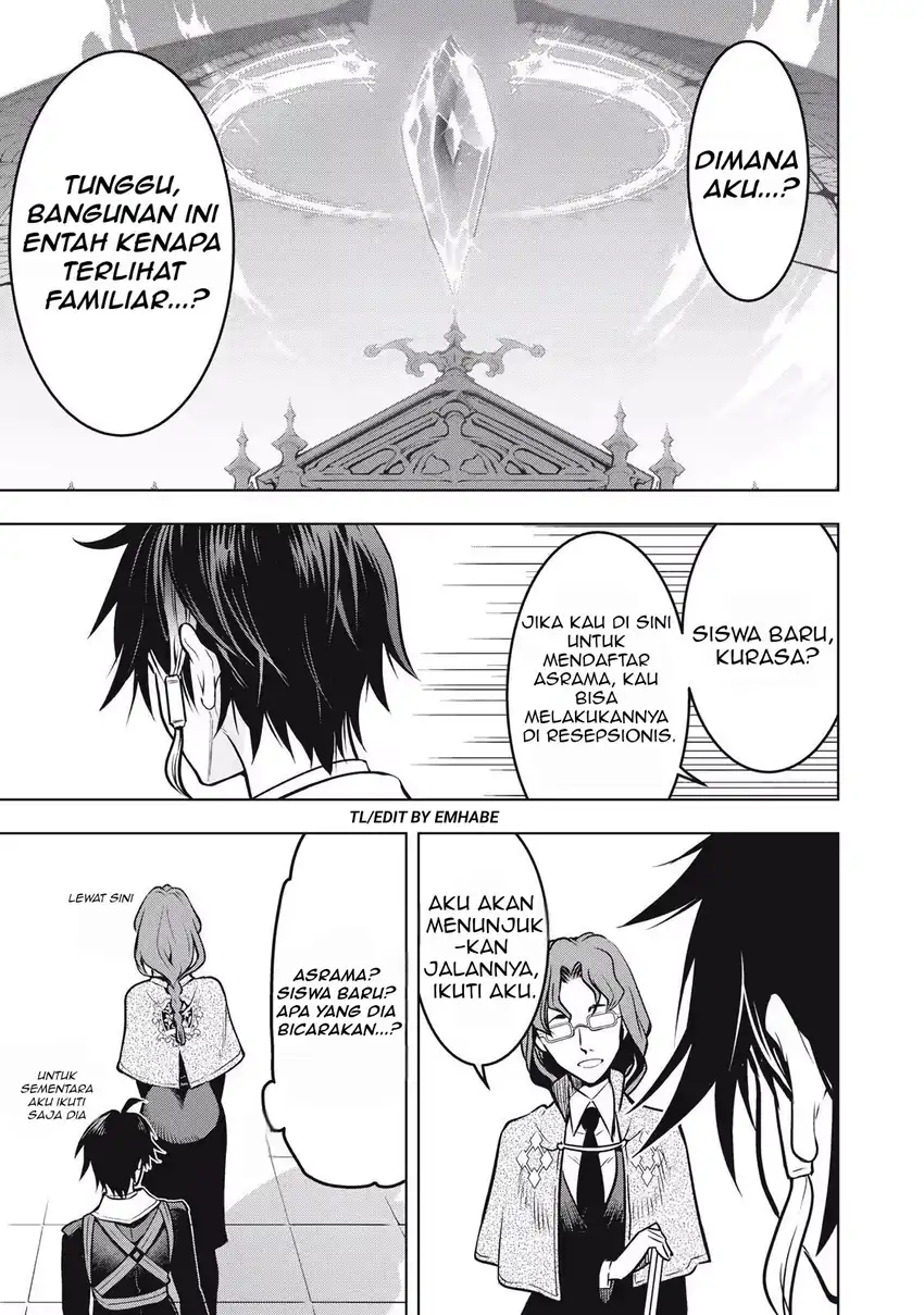 Academy Saikyou no Mob Healer: Shinigee Sekai no Mob ni Tensei Shita Ore wa, Hazure Job [Healer] to Gensaku Chishiki de Musou Suru Chapter 1.1 - halaman 13
