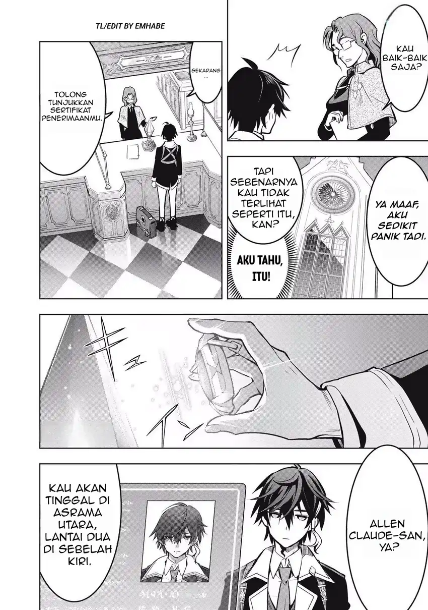 Academy Saikyou no Mob Healer: Shinigee Sekai no Mob ni Tensei Shita Ore wa, Hazure Job [Healer] to Gensaku Chishiki de Musou Suru Chapter 1.1 - halaman 18