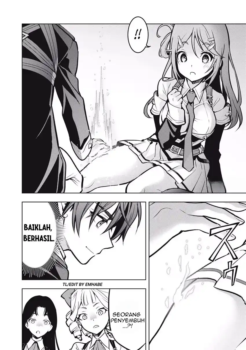 Academy Saikyou no Mob Healer: Shinigee Sekai no Mob ni Tensei Shita Ore wa, Hazure Job [Healer] to Gensaku Chishiki de Musou Suru Chapter 1.1 - halaman 26