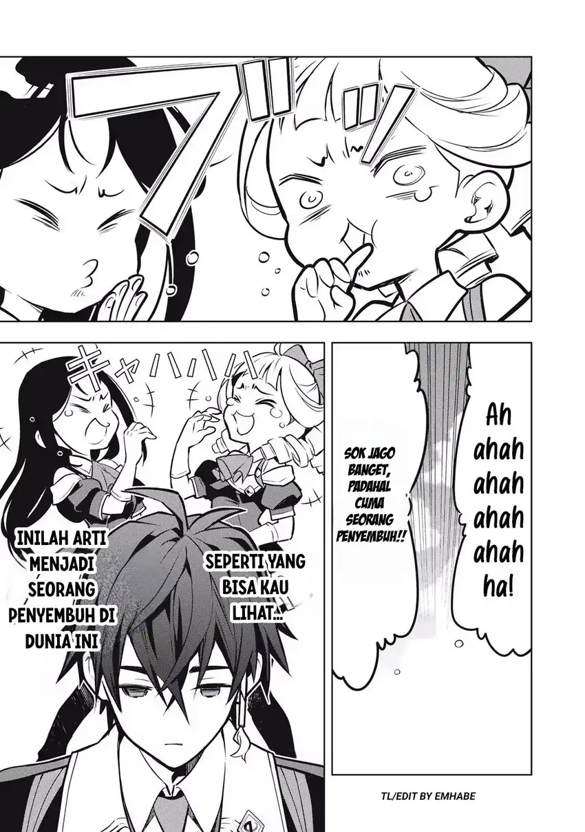Academy Saikyou no Mob Healer: Shinigee Sekai no Mob ni Tensei Shita Ore wa, Hazure Job [Healer] to Gensaku Chishiki de Musou Suru Chapter 1.1 - halaman 27