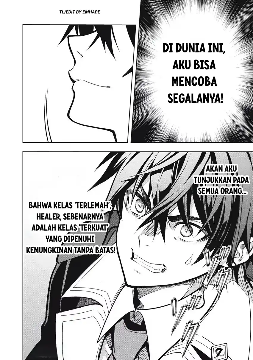 Academy Saikyou no Mob Healer: Shinigee Sekai no Mob ni Tensei Shita Ore wa, Hazure Job [Healer] to Gensaku Chishiki de Musou Suru Chapter 1.2 - halaman 26