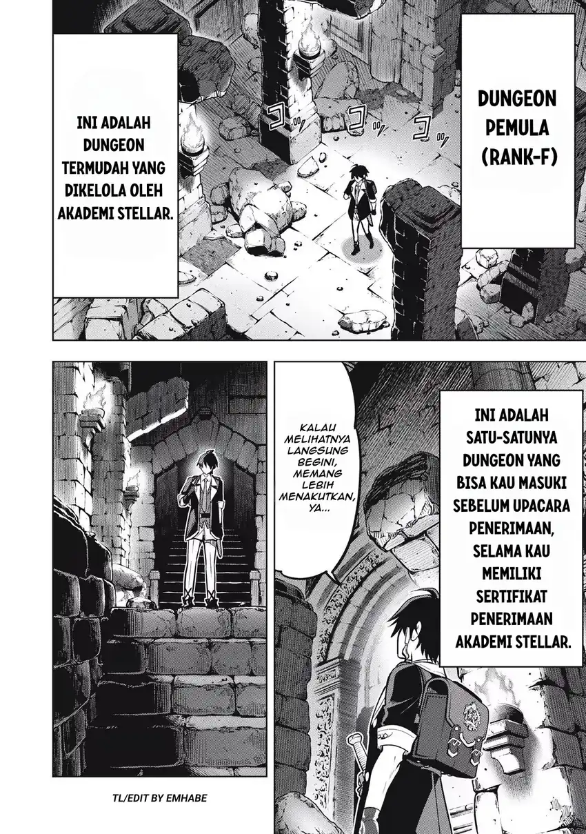 Academy Saikyou no Mob Healer: Shinigee Sekai no Mob ni Tensei Shita Ore wa, Hazure Job [Healer] to Gensaku Chishiki de Musou Suru Chapter 1.2 - halaman 4
