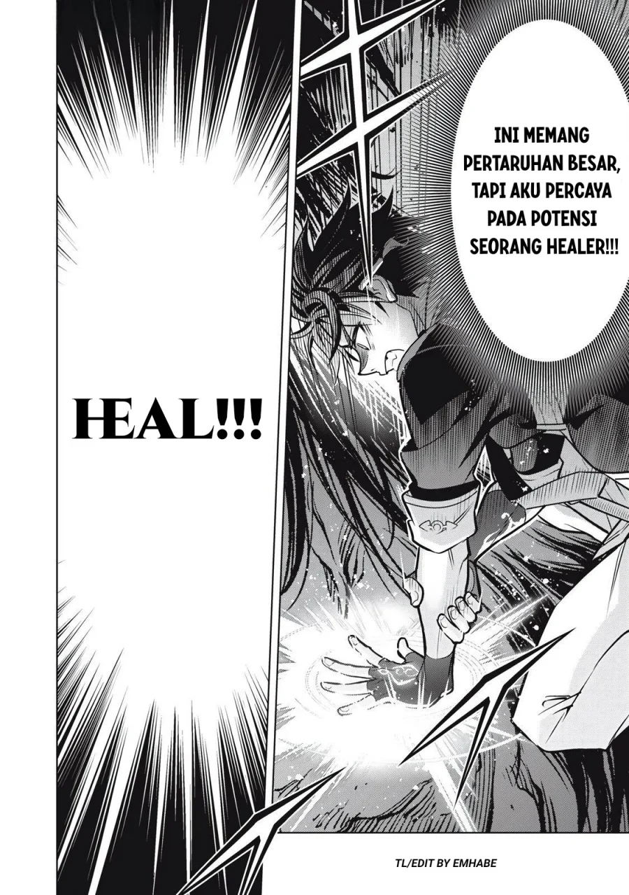 Academy Saikyou no Mob Healer: Shinigee Sekai no Mob ni Tensei Shita Ore wa, Hazure Job [Healer] to Gensaku Chishiki de Musou Suru Chapter 2.2 - halaman 25