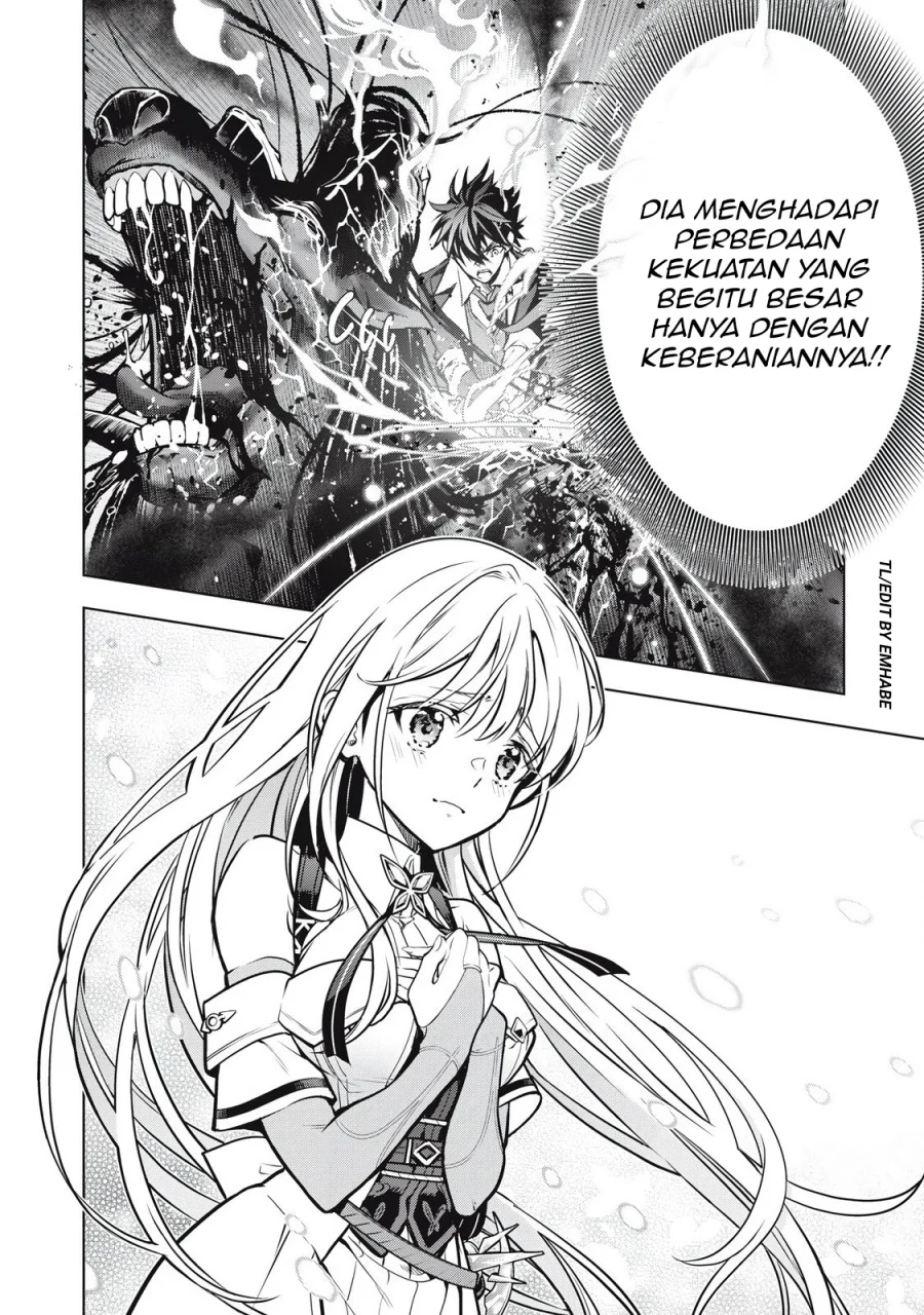 Academy Saikyou no Mob Healer: Shinigee Sekai no Mob ni Tensei Shita Ore wa, Hazure Job [Healer] to Gensaku Chishiki de Musou Suru Chapter 3.1 - halaman 17