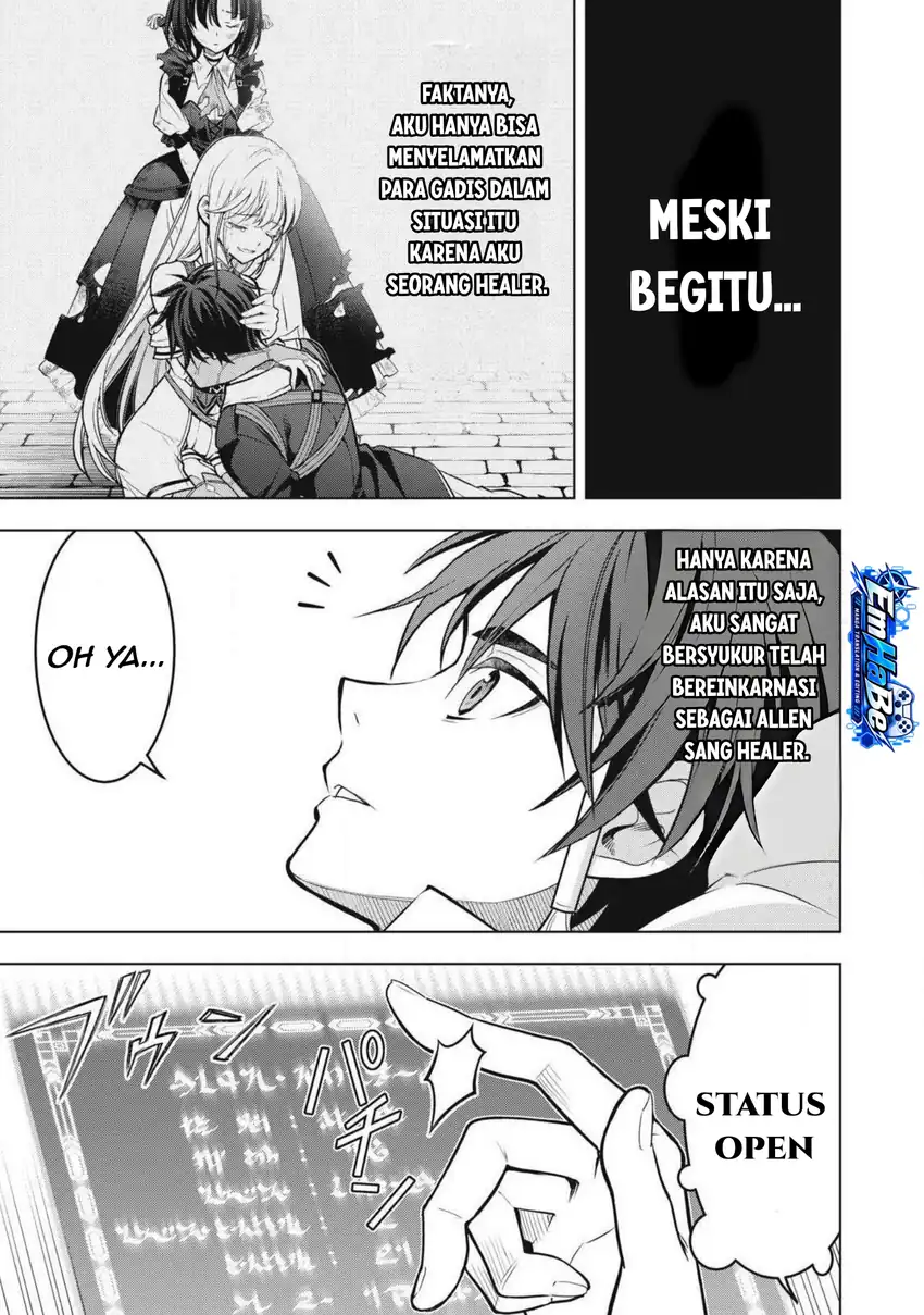 Academy Saikyou no Mob Healer: Shinigee Sekai no Mob ni Tensei Shita Ore wa, Hazure Job [Healer] to Gensaku Chishiki de Musou Suru Chapter 4 - halaman 8