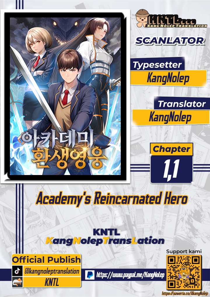 Academy's Reincarnated Hero Chapter 1.1 - halaman 1