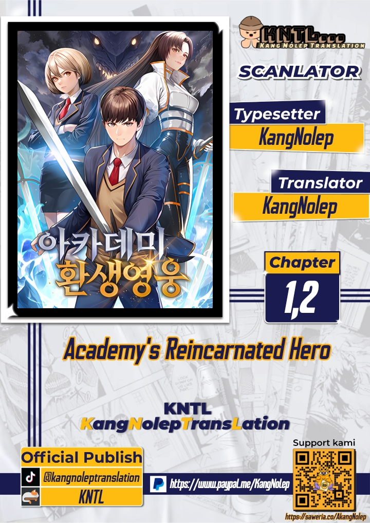 Academy's Reincarnated Hero Chapter 1.2 - halaman 1