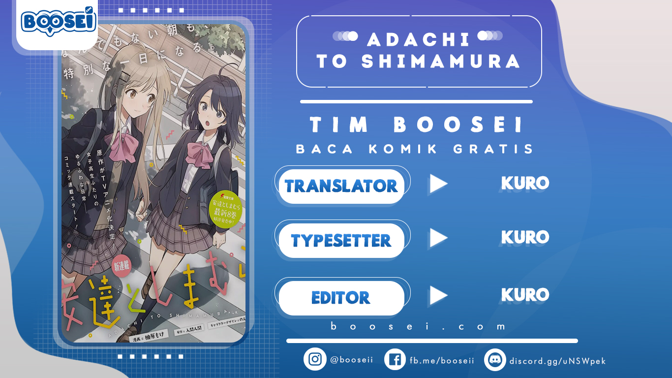 Adachi to Shimamura (YUZUHARA Moke) Chapter 13 - halaman 1