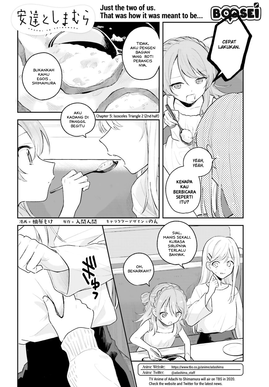 Adachi to Shimamura (YUZUHARA Moke) Chapter 5.5 - halaman 2