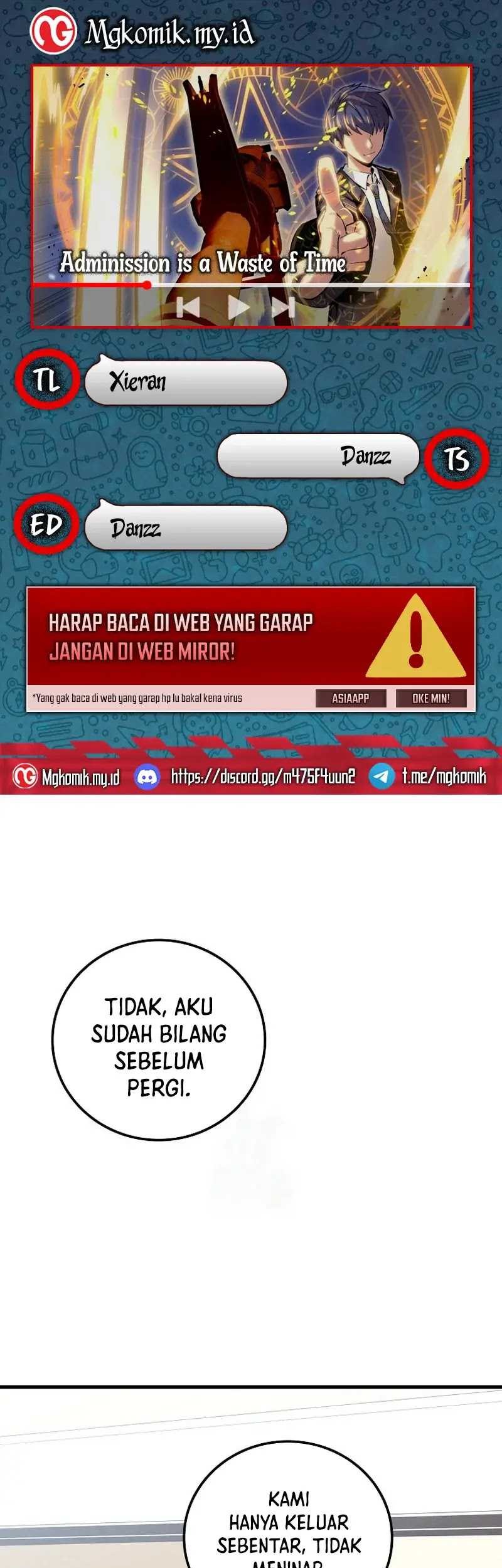 Admission is a Waste of Time Chapter 28 - halaman 1