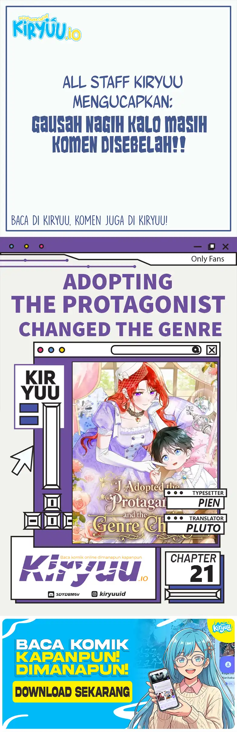 Adopting the Male Protagonist Changed the Genre Chapter 21 - halaman 1