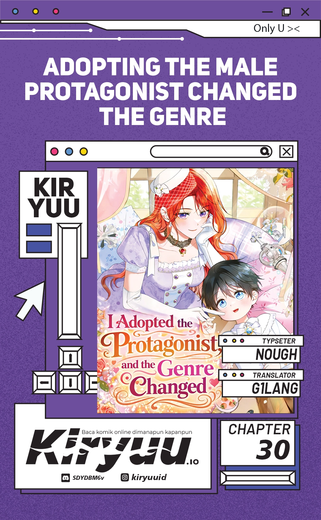 Adopting the Male Protagonist Changed the Genre Chapter 30 - halaman 1