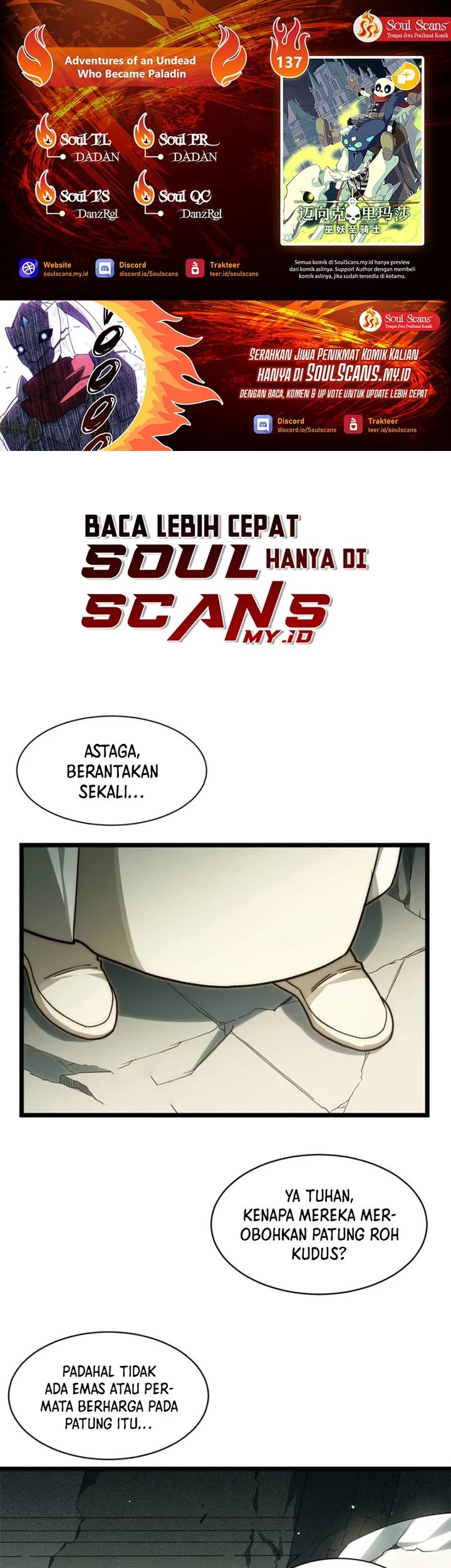 Adventures of an Undead Who Became Paladin Chapter 137 - halaman 1
