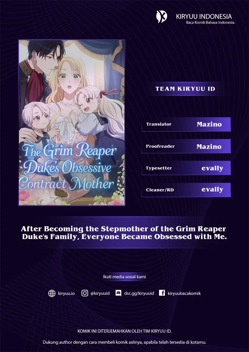 After Becoming the Stepmother of the Grim Reaper Duke's Family, Everyone Became Obsessed with Me. Chapter 1 - halaman 1