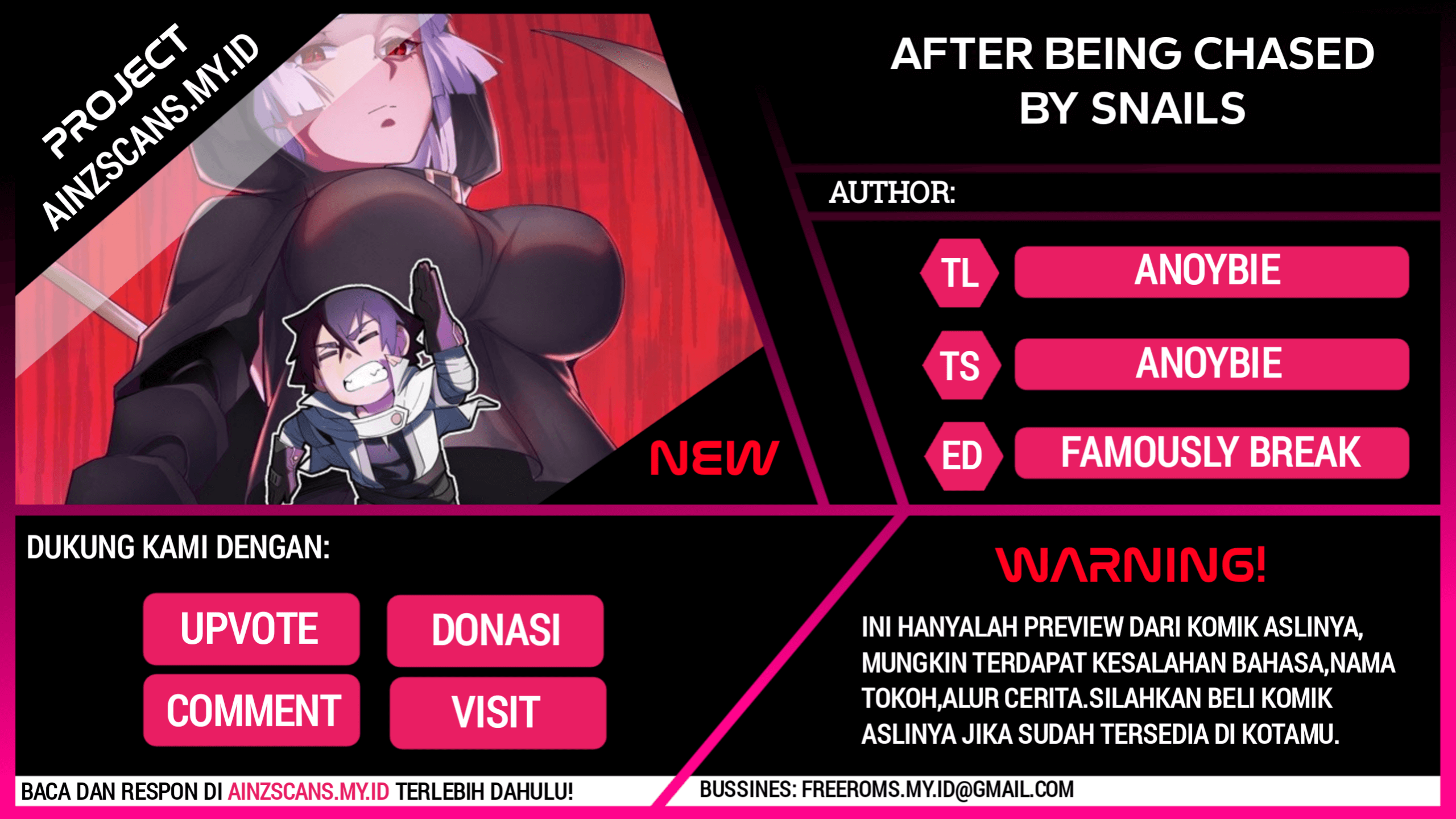 After Being Chased By Snails Chapter 2 - halaman 1