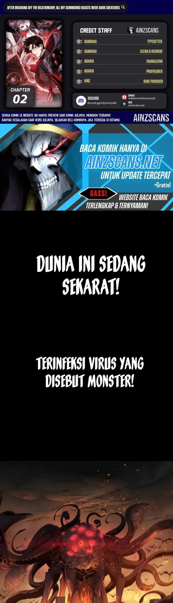 After Breaking off the Relationship, All my Summoned Beasts Were Dark Creatures Chapter 1 - halaman 1