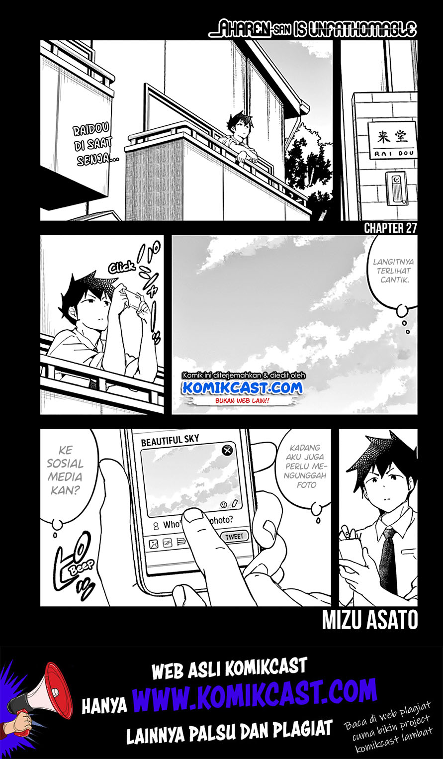 Aharen-san wa Hakarenai Chapter 27 - halaman 4