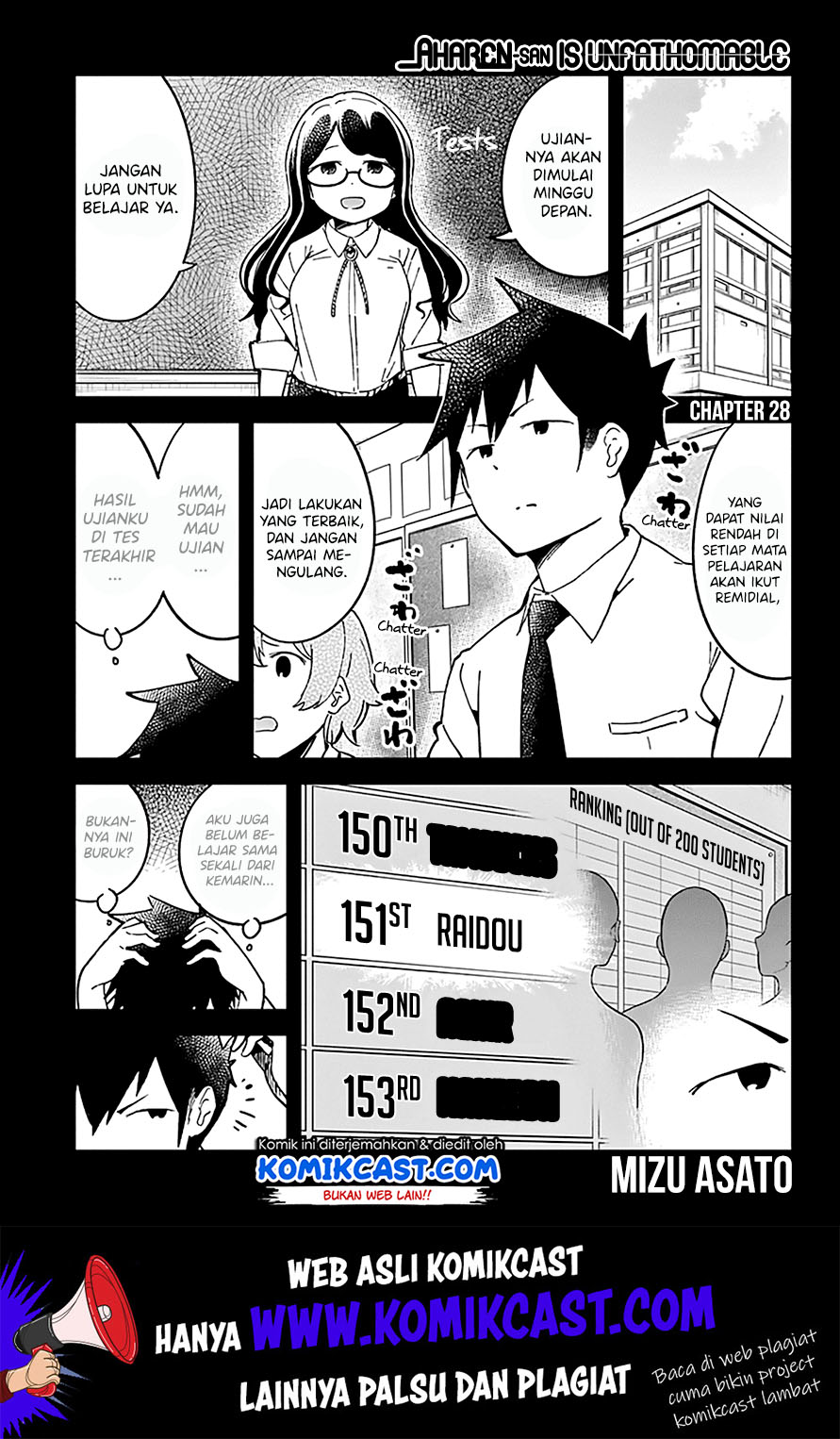 Aharen-san wa Hakarenai Chapter 28 - halaman 4