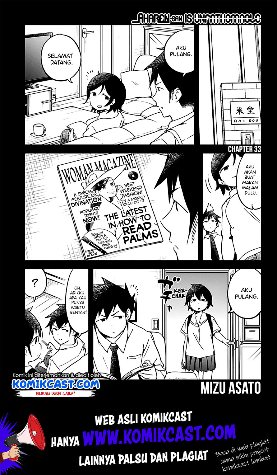 Aharen-san wa Hakarenai Chapter 33 - halaman 3