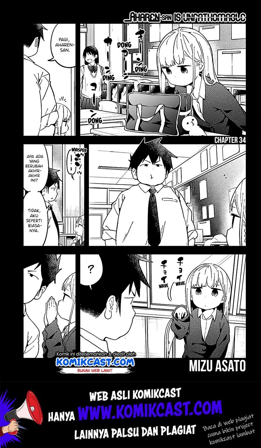 Aharen-san wa Hakarenai Chapter 34 - halaman 3