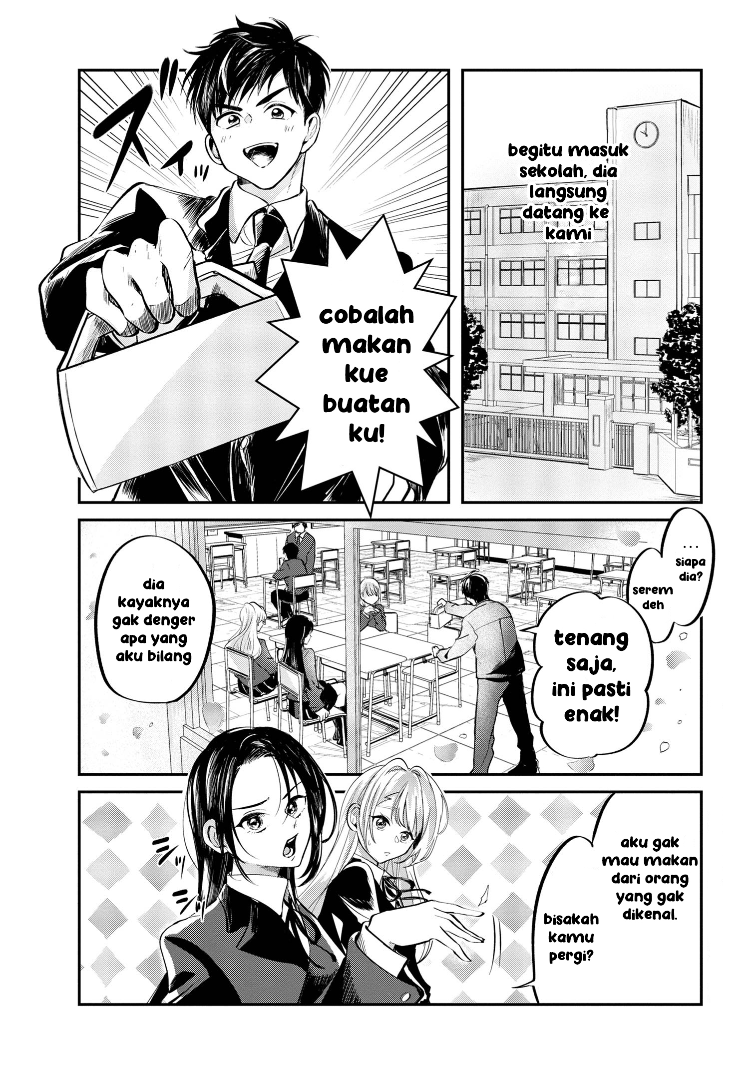 Aisare Tenshi na Classmate ga, Ore ni dake Itazura ni Hohoemu Chapter 3 - halaman 1