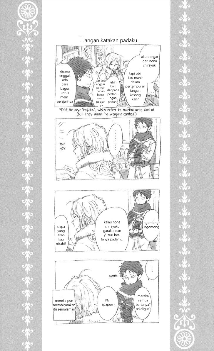Akagami no Shirayuki-hime Chapter 39.5 - halaman 11