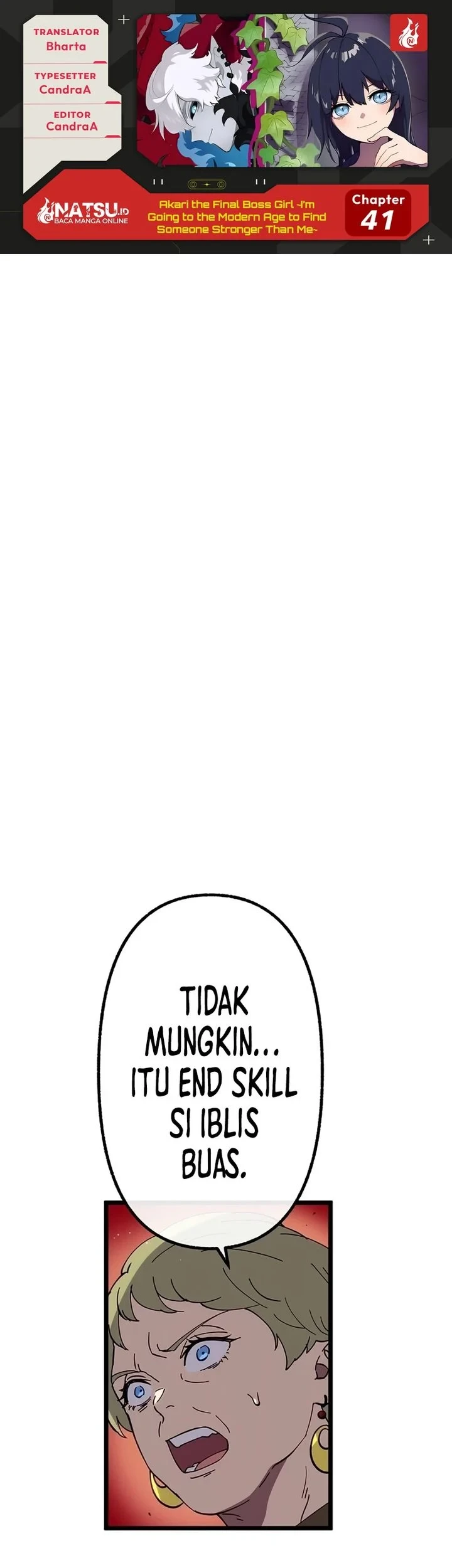 Akari the Final Boss Girl ~I'm Going to the Modern Age to Find Someone Stronger Than Me~ Chapter 41 - halaman 1