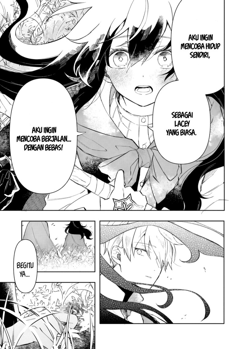 Akatsuki no Majo Reishi wa Jiyu ni Ikitai Mao Tobatsu o Oeta Node, Nonbiri o Mise o Hirakimasu Chapter 3 - halaman 36
