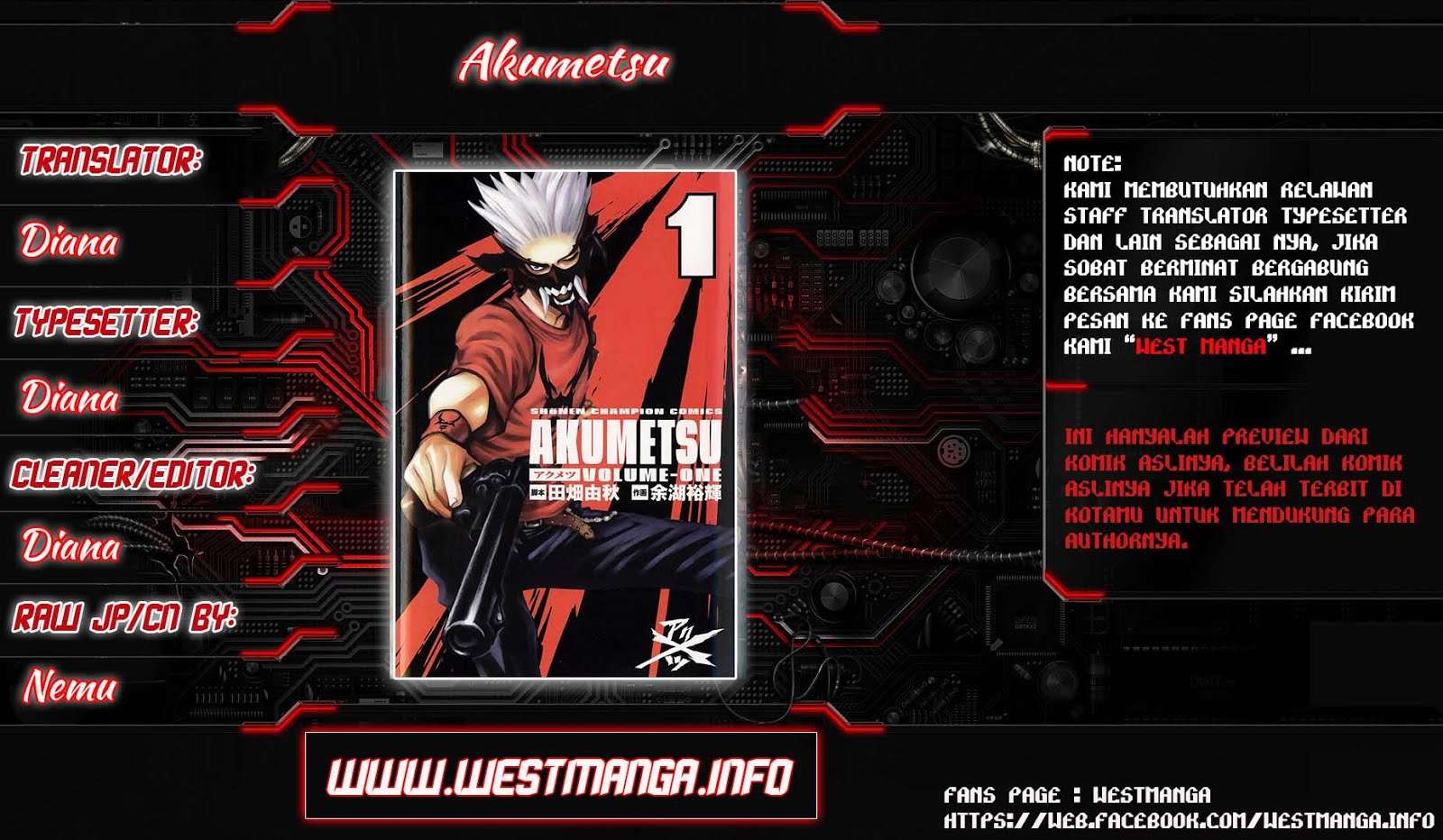 Akumetsu Chapter 12 - halaman 1