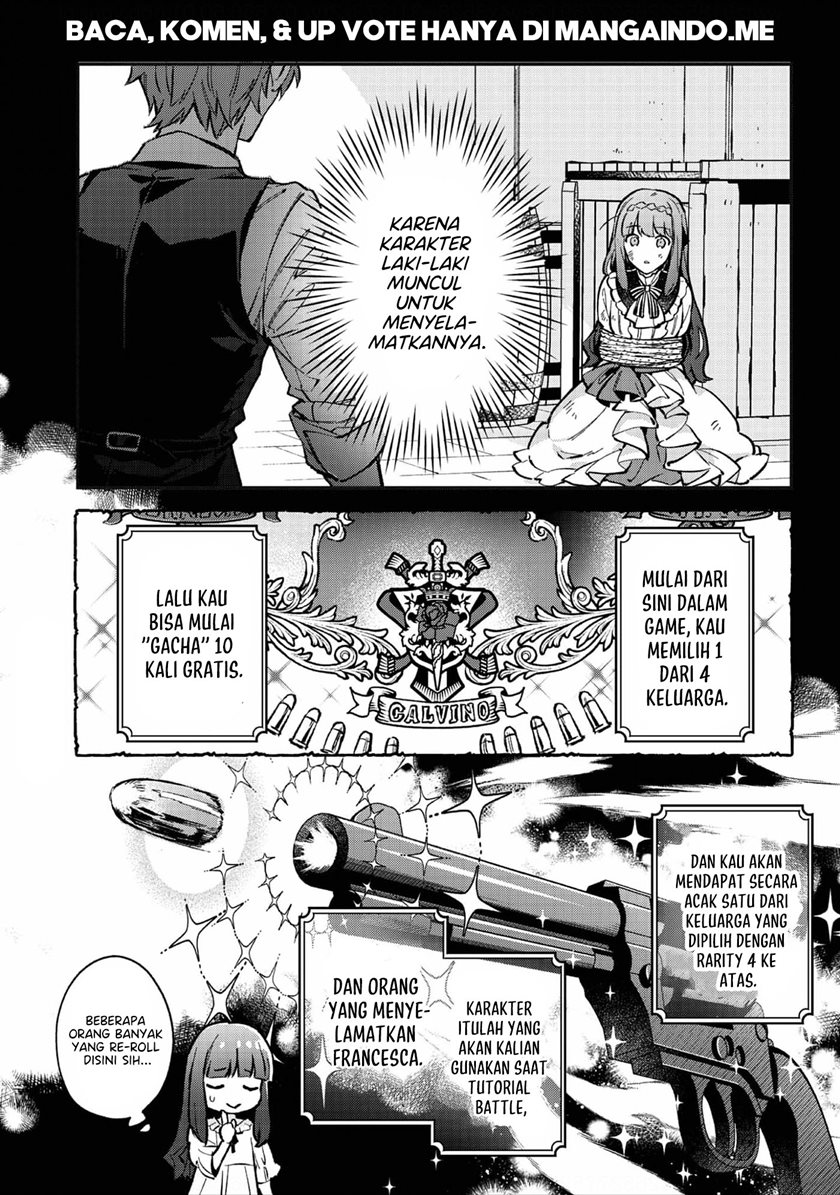 Akutou Ikka no Mana Musume, Tensei Saki mo Otome Game no Gokudou Reijou deshita Chapter 3 - halaman 4