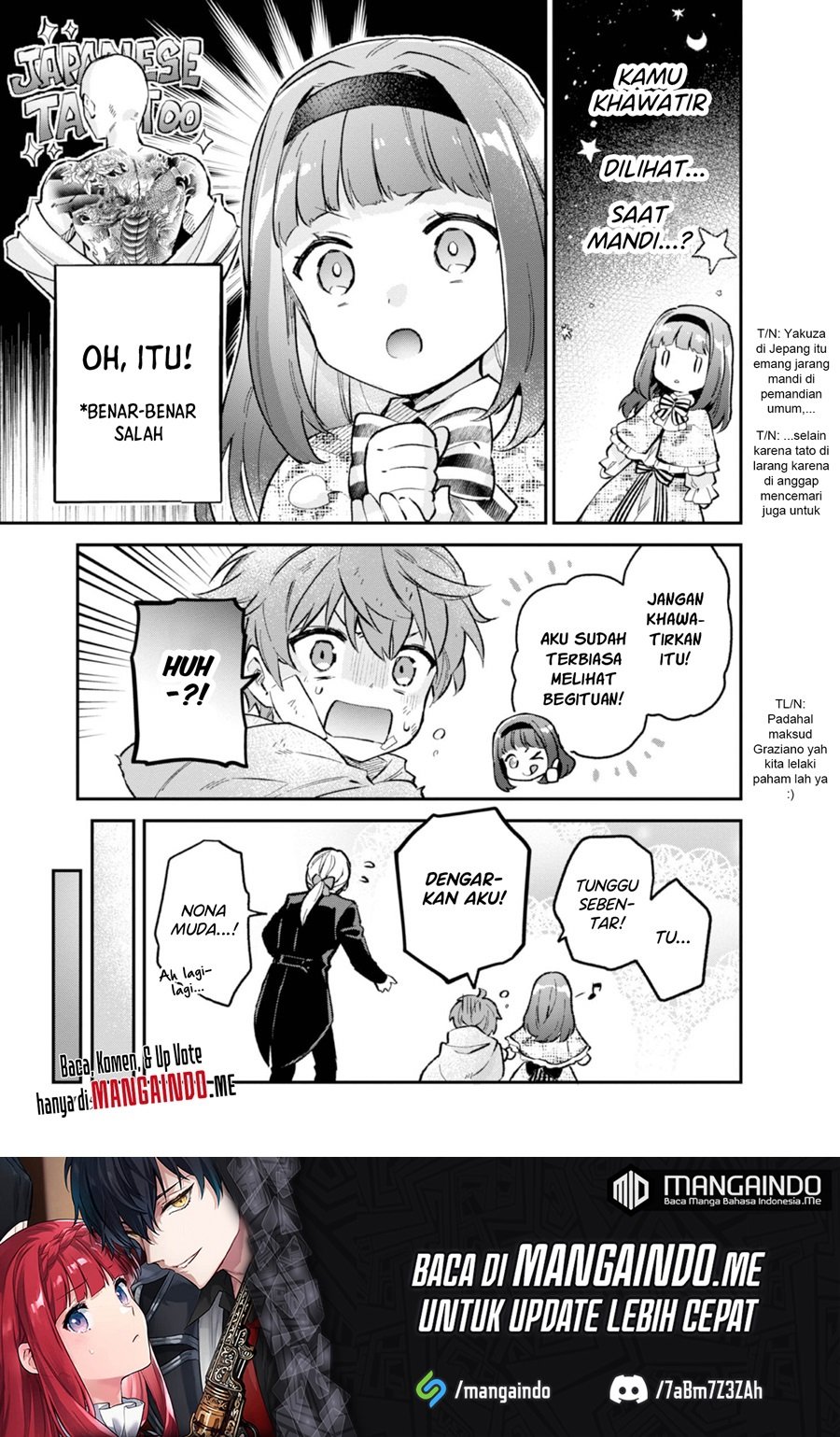 Akutou Ikka no Mana Musume, Tensei Saki mo Otome Game no Gokudou Reijou deshita Chapter 5.5 - halaman 2