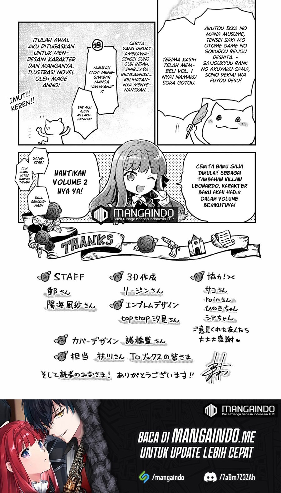Akutou Ikka no Mana Musume, Tensei Saki mo Otome Game no Gokudou Reijou deshita Chapter 5.5 - halaman 7