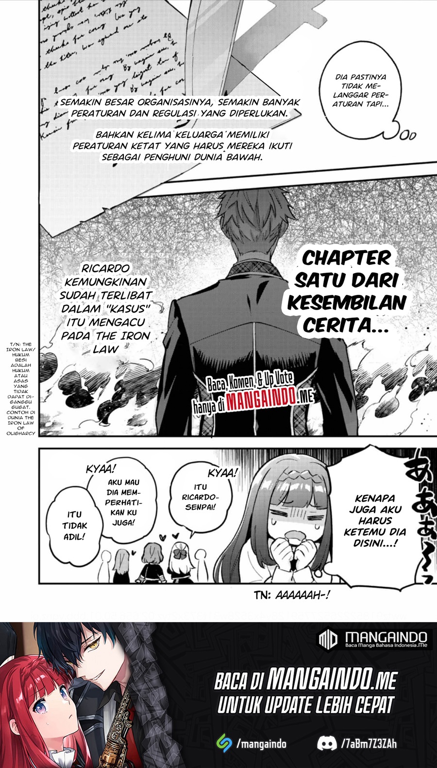 Akutou Ikka no Mana Musume, Tensei Saki mo Otome Game no Gokudou Reijou deshita Chapter 6 - halaman 6