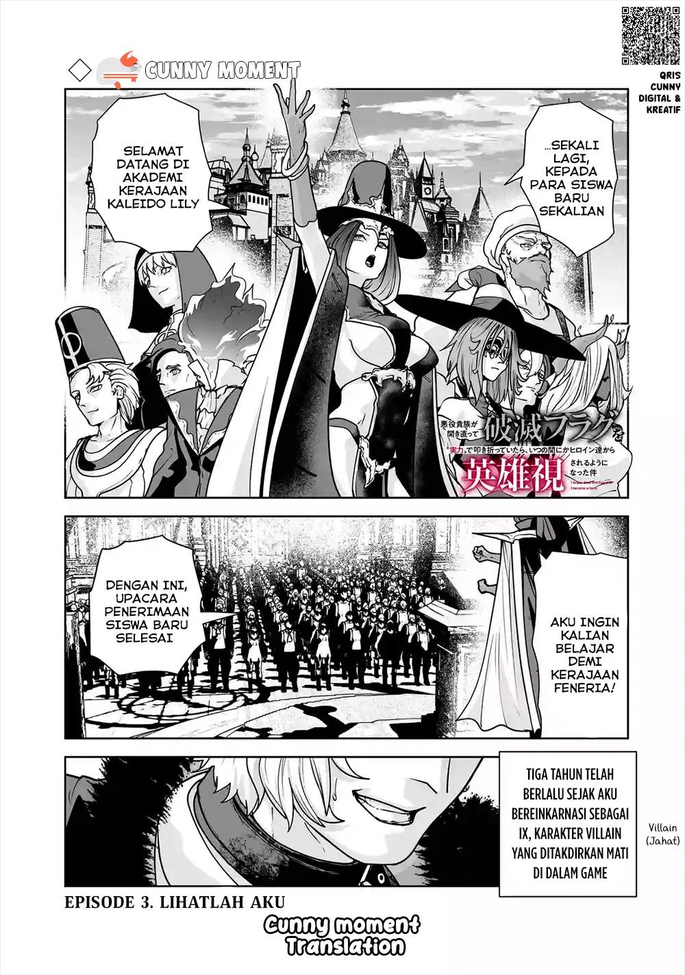 Akuyaku Kizoku ga Hirakinaotte Hametsu Flag wo "Jitsuryoku" de Tatakiotteitara, Itsunomanika Heroine-tachi kara Eiyuushi sareru You ni Natta Ken Chapter 3 - halaman 3