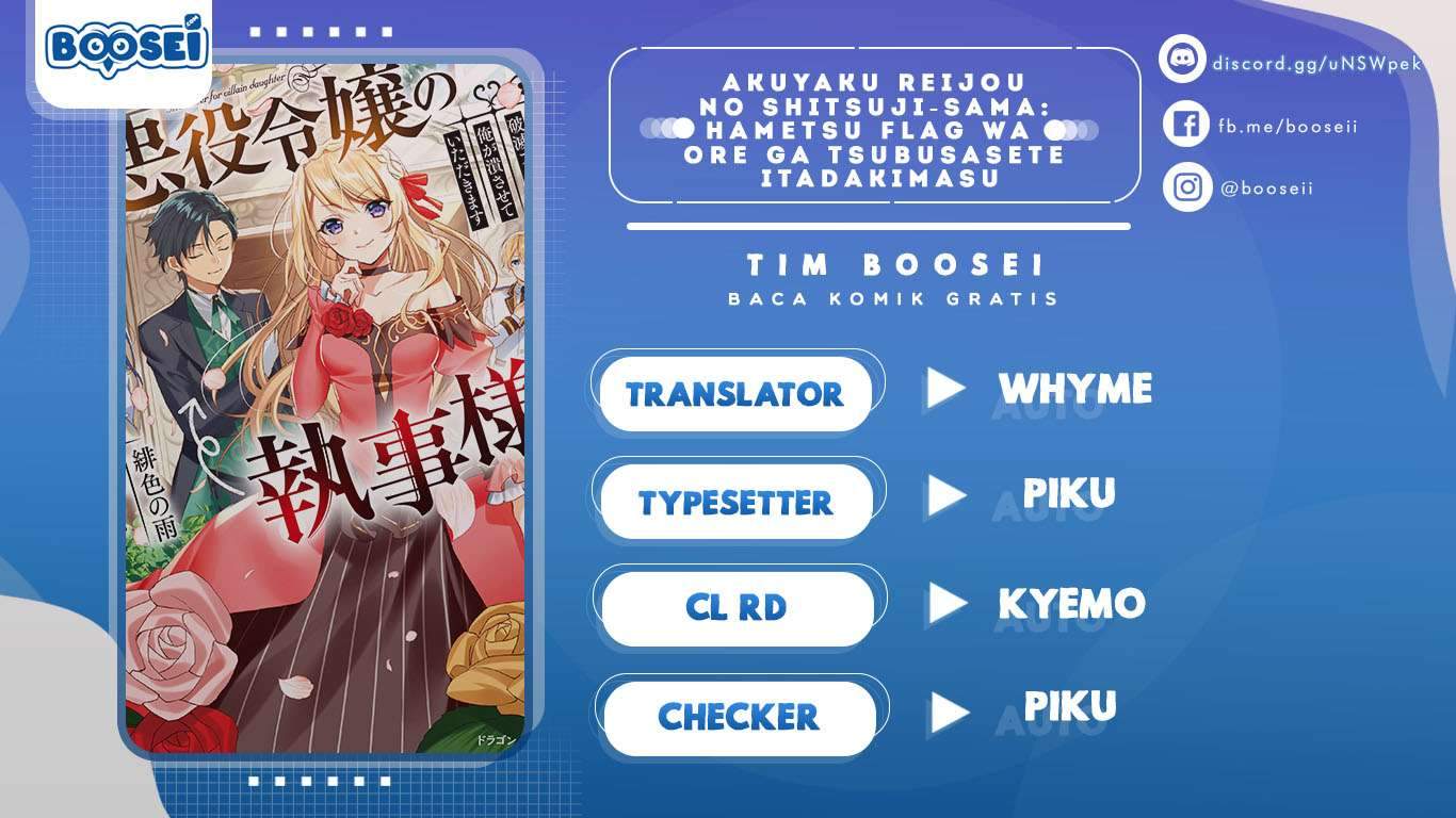 Akuyaku Reijou no Shitsuji-sama: Hametsu Flag wa Ore ga Tsubusasete Itadakimasu Chapter 10 - halaman 1