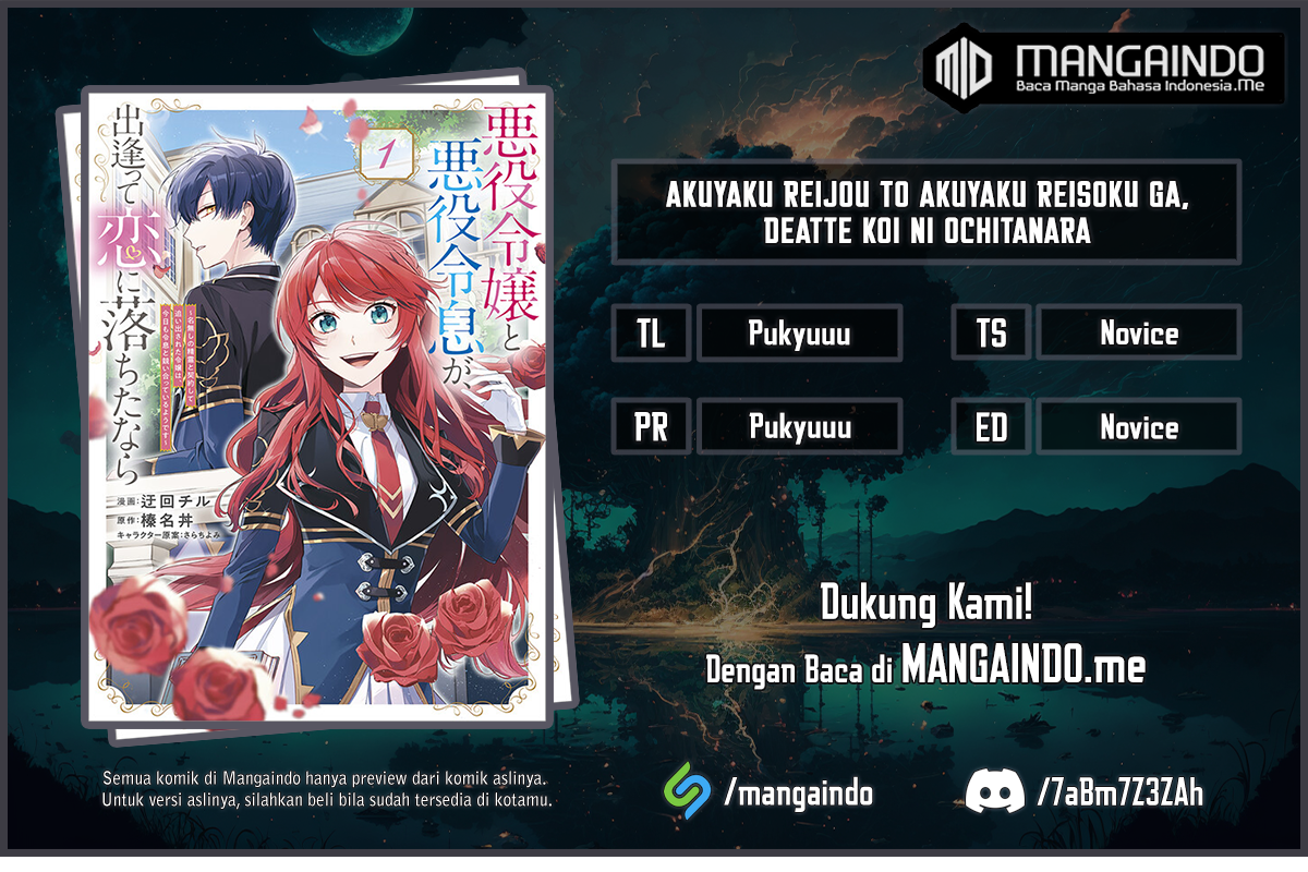 Akuyaku Reijou to Akuyaku Reisoku ga, Deatte Koi ni Ochita nara: Nanashi no Seirei to Keiyaku shite Oidasareta Reijou wa, Kyou mo Reisoku to Kisoiatteiru you desu Chapter 7 - halaman 1