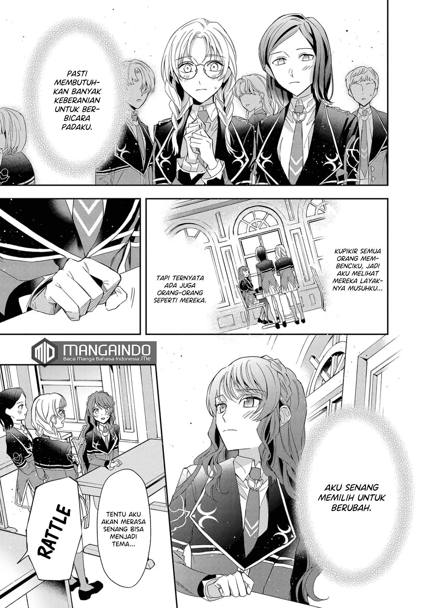 Akuyaku Reijou to Akuyaku Reisoku ga, Deatte Koi ni Ochita nara: Nanashi no Seirei to Keiyaku shite Oidasareta Reijou wa, Kyou mo Reisoku to Kisoiatteiru you desu Chapter 7 - halaman 20