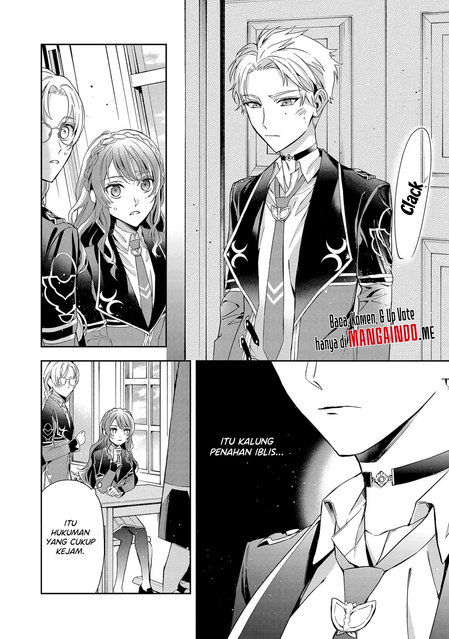 Akuyaku Reijou to Akuyaku Reisoku ga, Deatte Koi ni Ochita nara: Nanashi no Seirei to Keiyaku shite Oidasareta Reijou wa, Kyou mo Reisoku to Kisoiatteiru you desu Chapter 7 - halaman 21