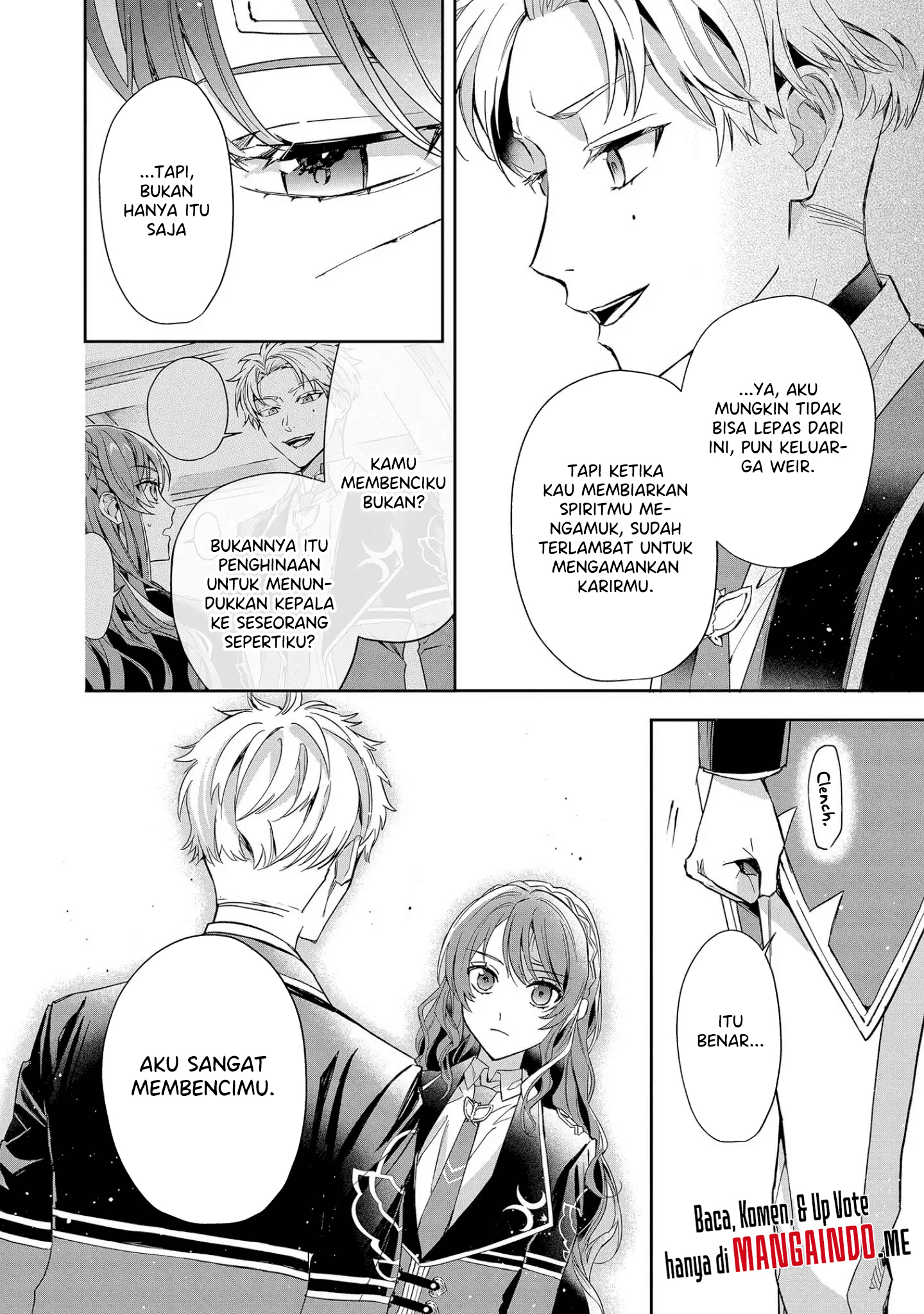 Akuyaku Reijou to Akuyaku Reisoku ga, Deatte Koi ni Ochita nara: Nanashi no Seirei to Keiyaku shite Oidasareta Reijou wa, Kyou mo Reisoku to Kisoiatteiru you desu Chapter 7 - halaman 25