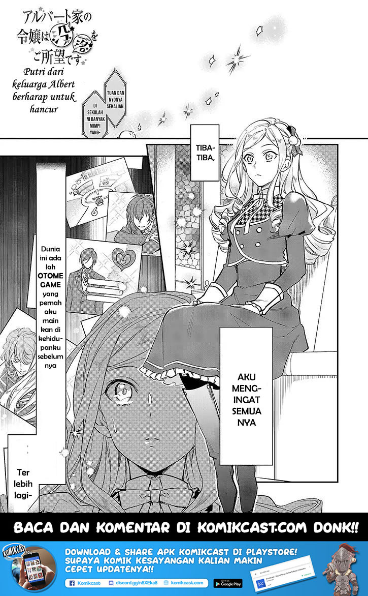 Albert-ke no Reijou wa Botsuraku wo Goshomou desu Chapter 1 - halaman 3