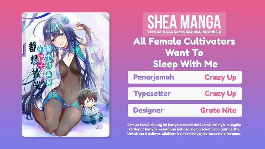 All Female Cultivators Want To Sleep With Me Chapter 9 - halaman 1