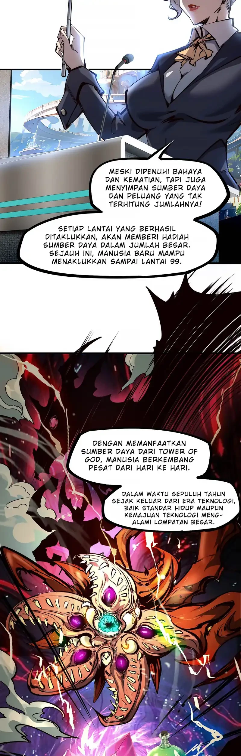 All People Scramble for the Tower, I Cleared 999 Floors in Advance Chapter 1 - halaman 20