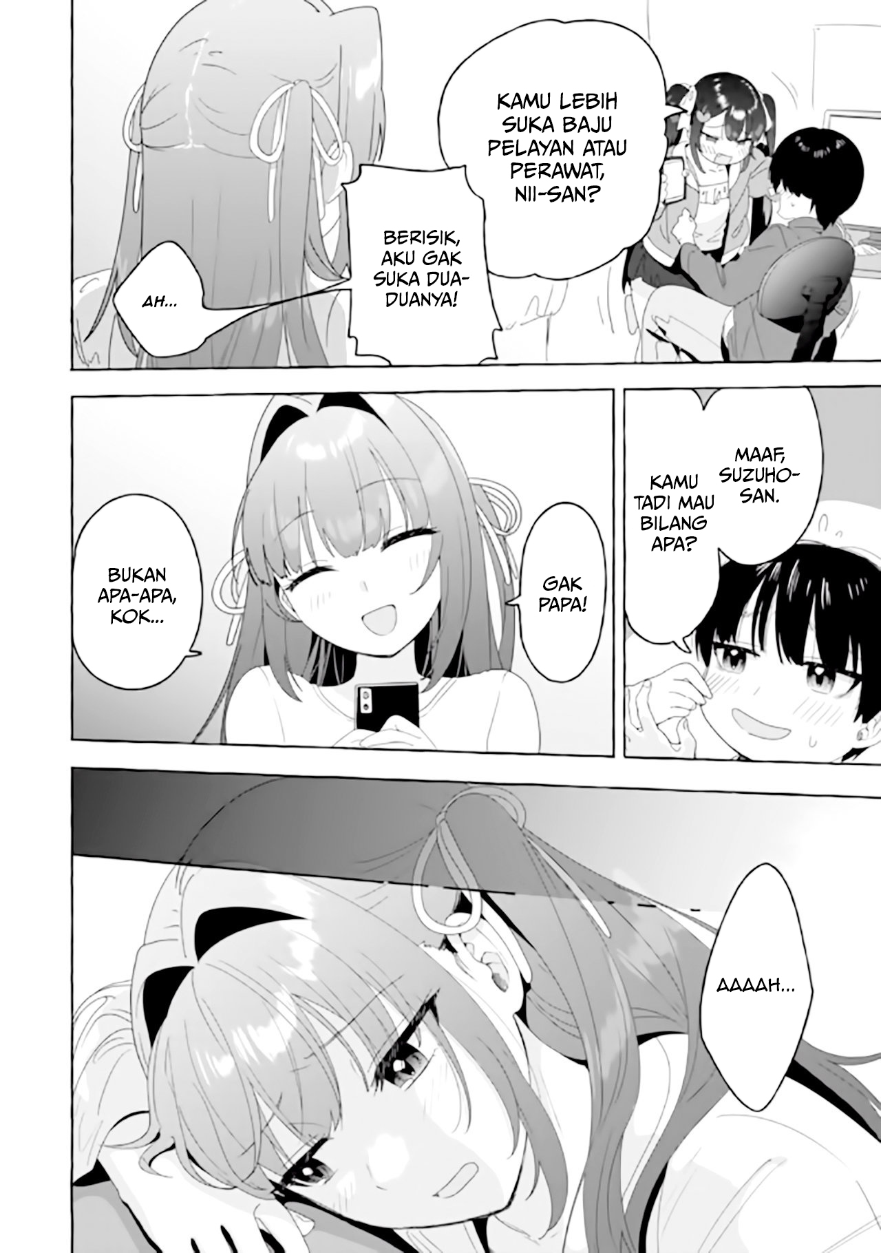 Amakara Gishimai ni Hasamaretemasu Chapter 21 - halaman 5