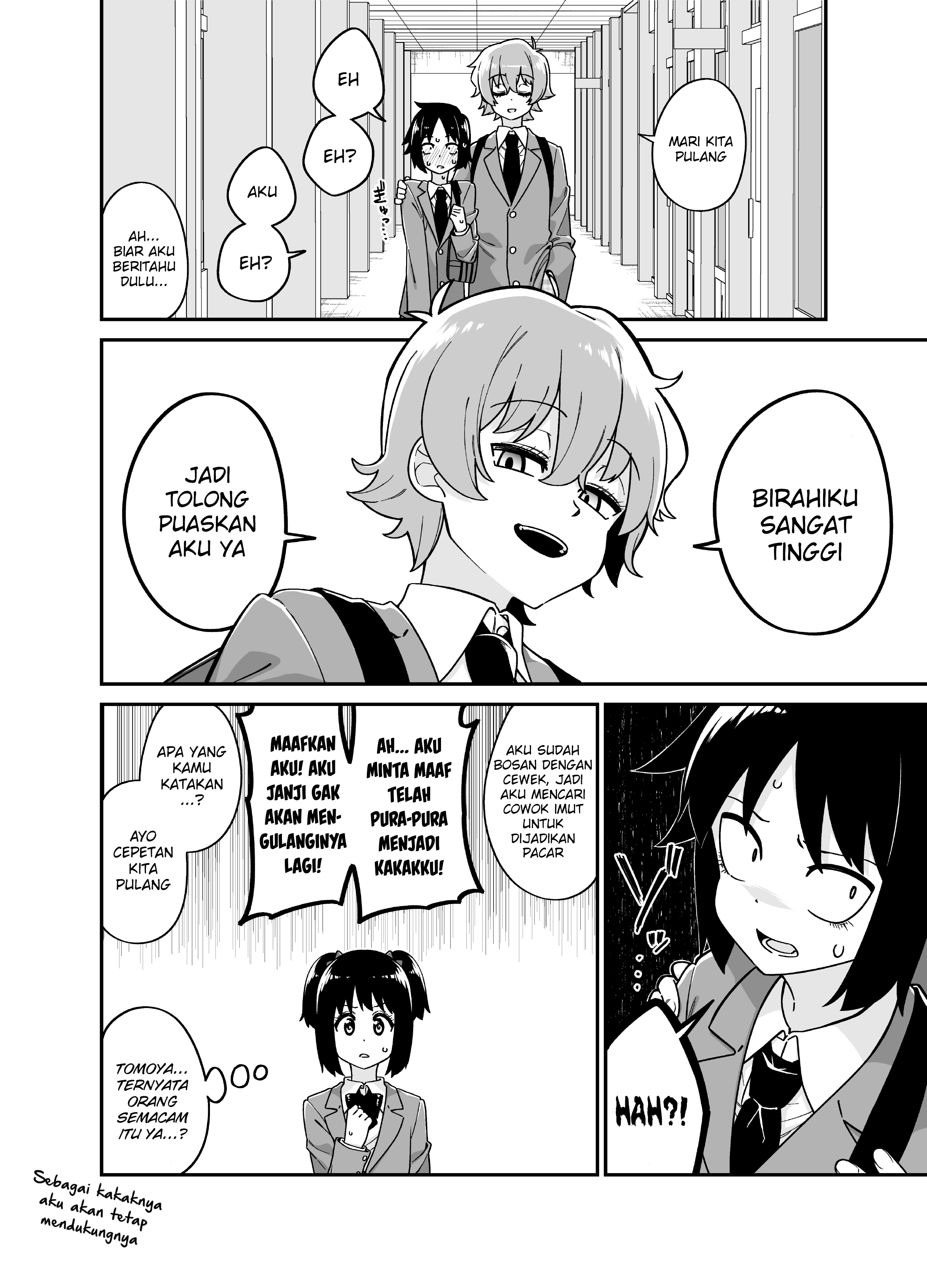 Ane ni Narisumashite Ikemen ni Kokuhaku Suru Otouto no Hanashi Chapter 0 - halaman 6