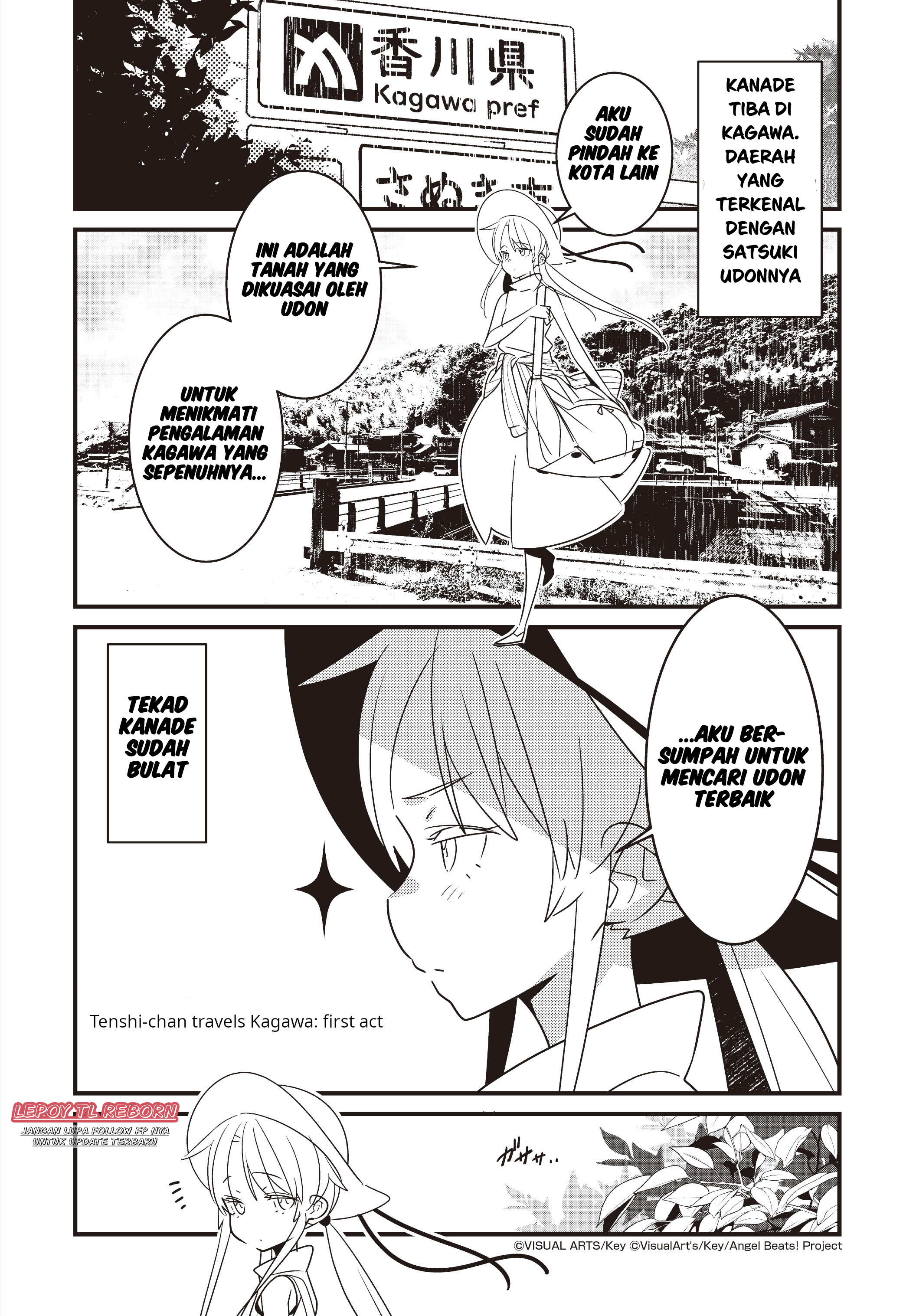 Angel Beats! Spin-off!!: Tabisuru Tenshi-chan Chapter 3.1 - halaman 2