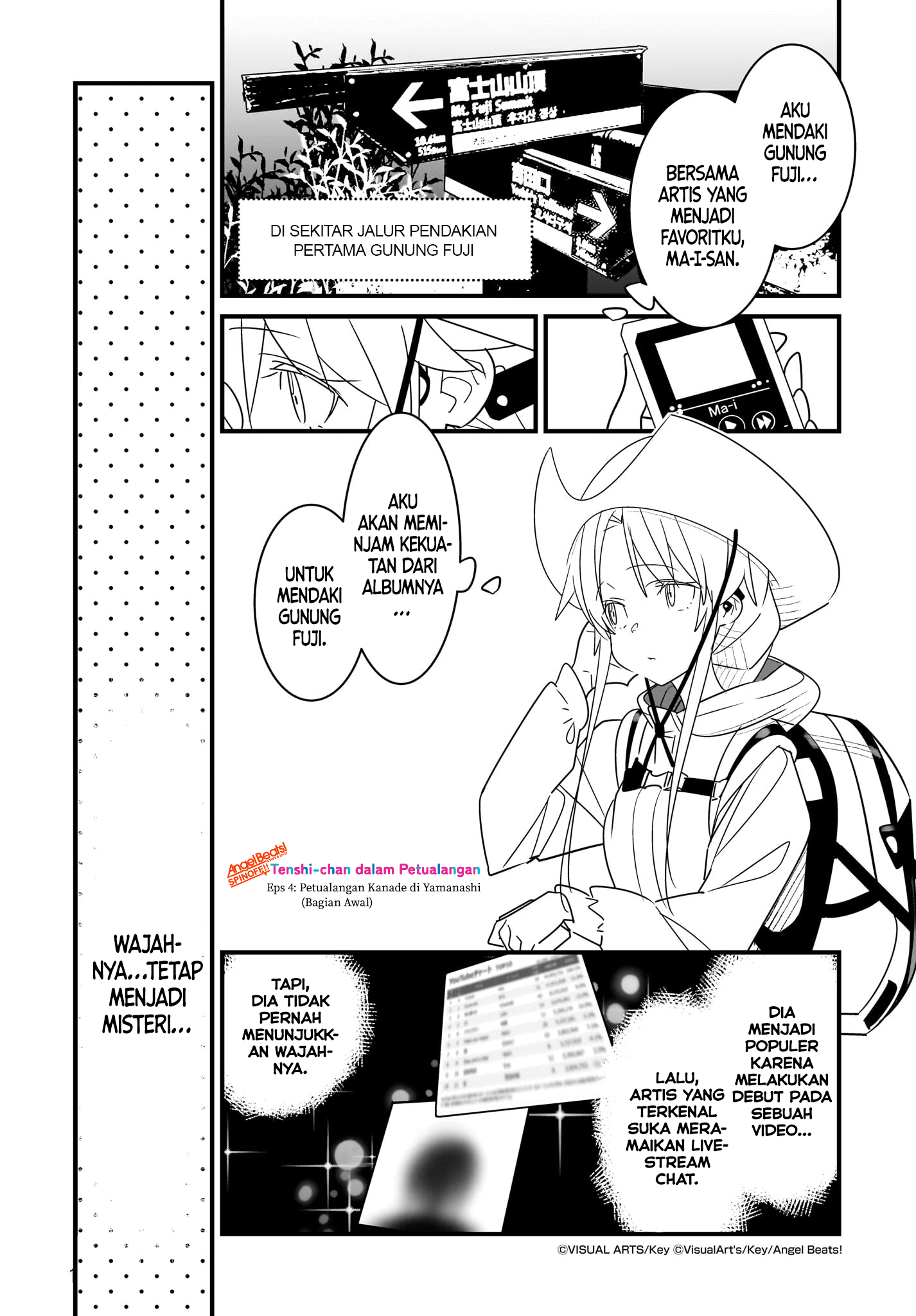 Angel Beats! Spin-off!!: Tabisuru Tenshi-chan Chapter 4.1 - halaman 1