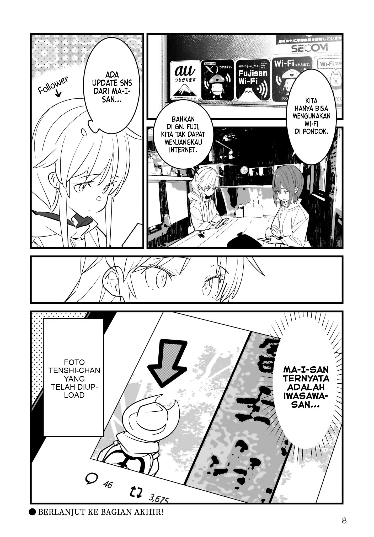 Angel Beats! Spin-off!!: Tabisuru Tenshi-chan Chapter 4.1 - halaman 8
