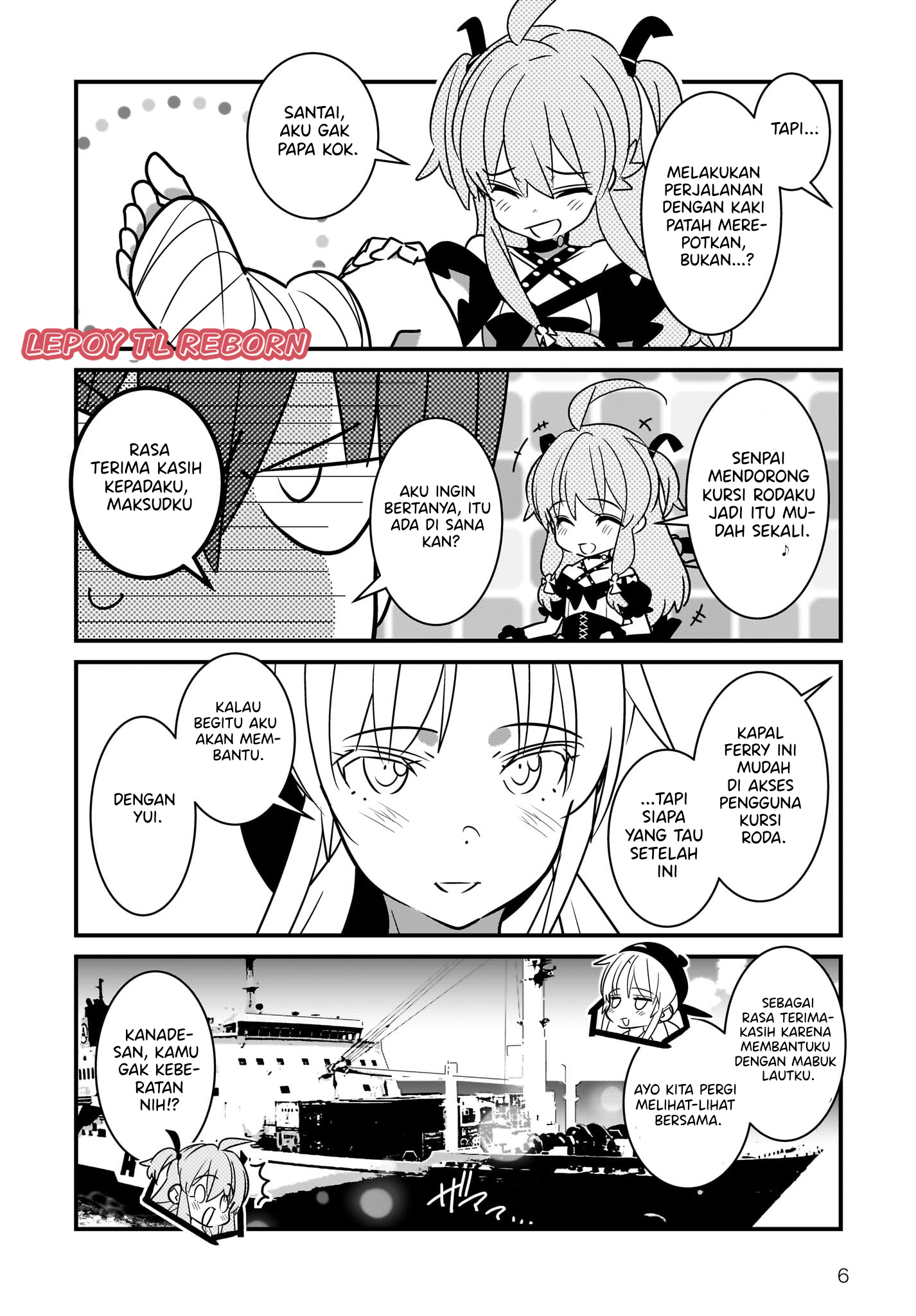 Angel Beats! Spin-off!!: Tabisuru Tenshi-chan Chapter 6.1 - halaman 7